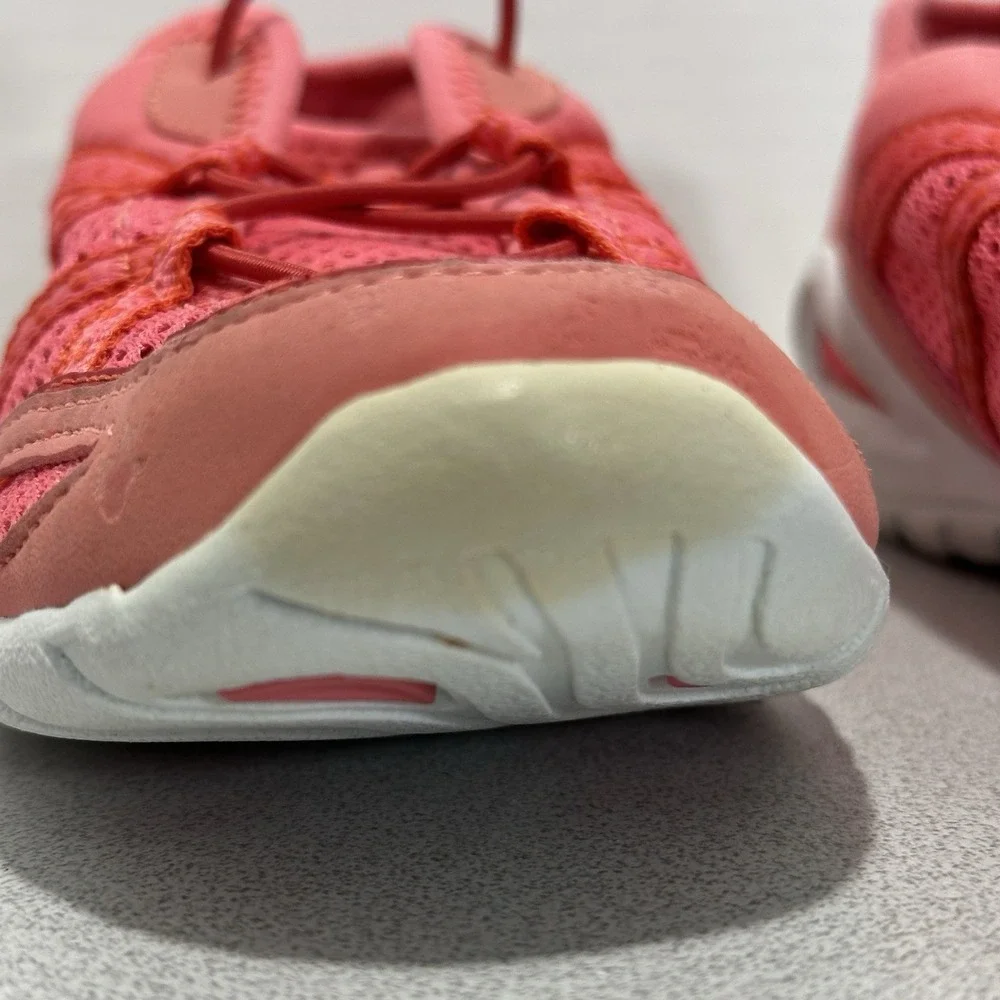 LANDS END Womens 7B Water Sport Mesh Slip-on Sneakers Pink Bungee‎ Drawstring